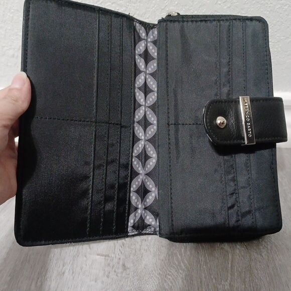 FRANCO SARTO Black Quilted Bifold Wallet - Picture 4 of 6